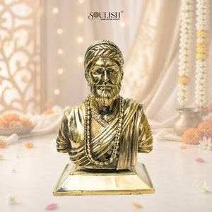 Chhatrapati Shivaji Maharaj Brass Idol | Handcrafted Brass Statue